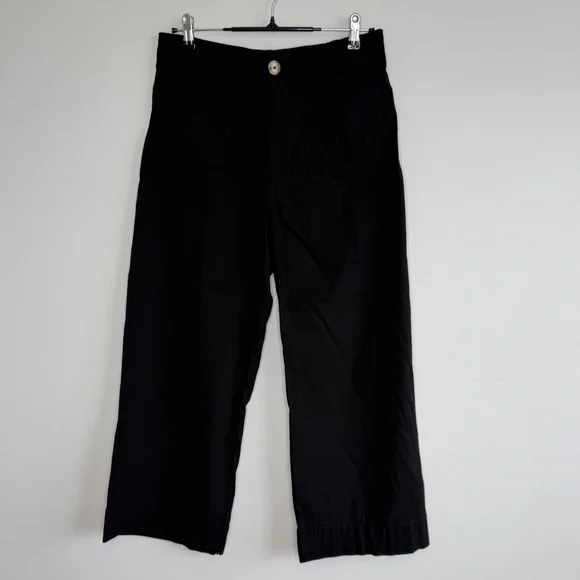 Maeve Black The Colette Cropped Wide Leg Pants 31 Anthropologie Spring Modern 12 - Picture 11 of 11